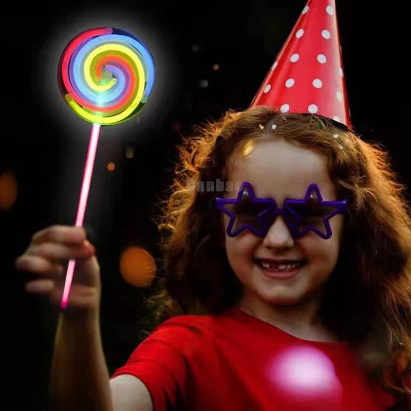 Бонбони Близалка Светещ Пръчка TikTok В Същия Стил, Флуоресцентни Пръчки, Подпори За Фотосесия, Подаръци За Деца, Честит Рожден Ден, Декор За Парти Изображение 0