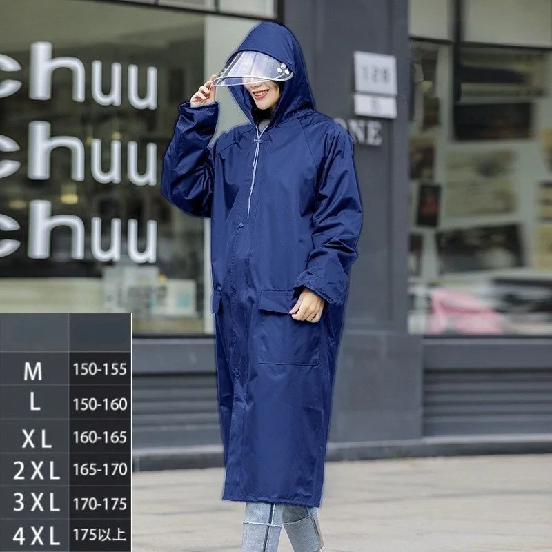 Дъждобран, модерен Нов женски мъжки женски дрехи за дъжд, пончо, дишаща дълъг преносим вода-репелент дъждобран, яке непромокаемая Изображение 0