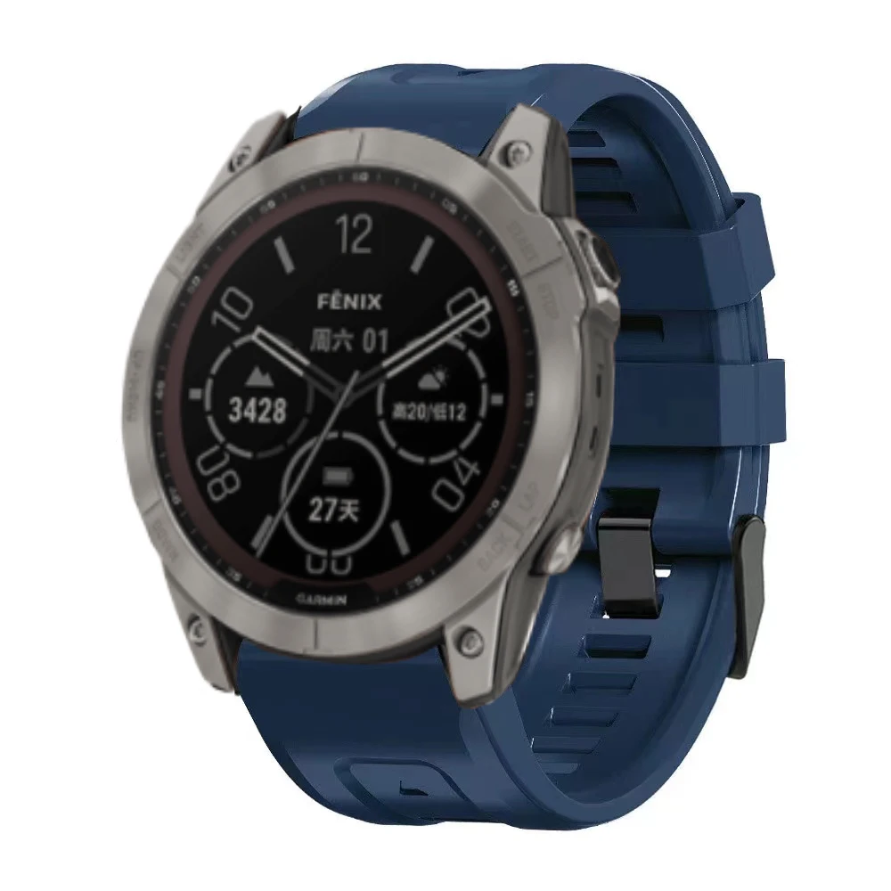 26 мм и Каишка за Часовник Garmin TACTIX DELTA Силиконов Спортен Гривна Бърза Засаждане на Garmin Fenix 6X 7X 5X Plus 3HR Ендуро Smart Watch Изображение 1