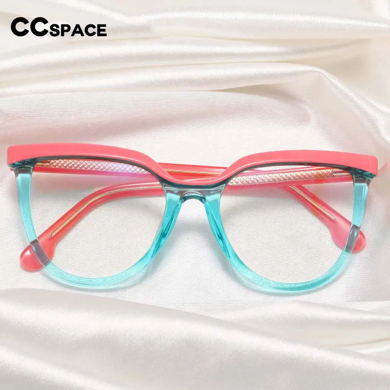 54724 Нов стил, модни ярки дамски рамки за оптични очила с анти-синя светлина, пружинни панти, карамел цвят, компютърни очила Tr90 Изображение 1