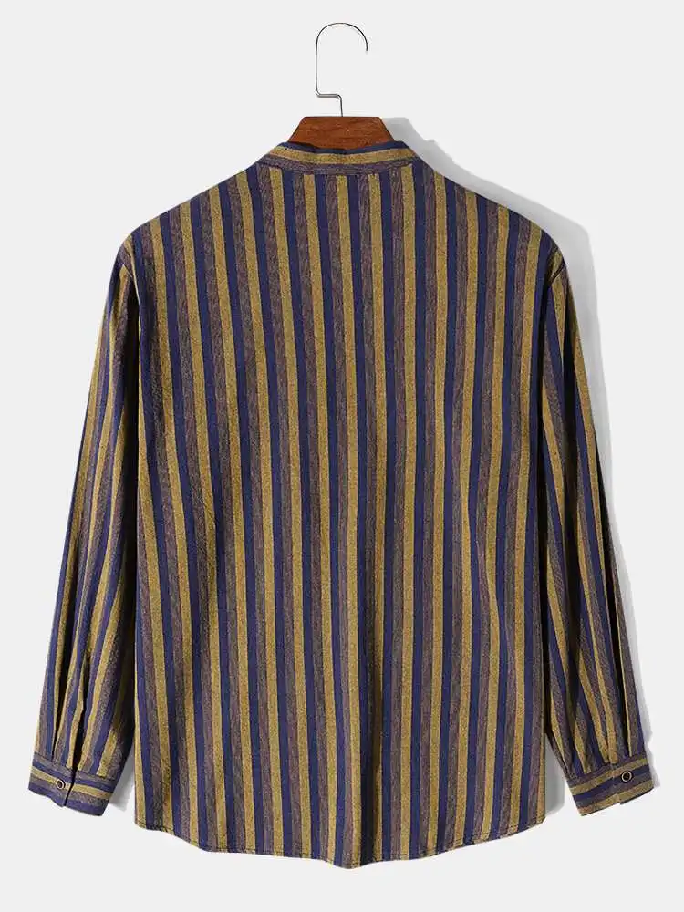 ChArmkpR 2023, пролетно-летни мъжки ризи, шарени памучни ризи с дълги ръкави и нагрудным джоб, модни мъжки дрехи, блузи Оверсайз Изображение 1