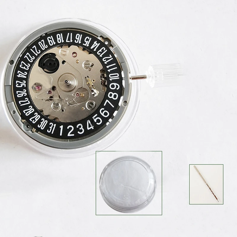 Точност ръководят механичен автоматичен механизъм за часовник с дата в 3 ' За NH35 Черен с часовников механизъм Инструменти Аксесоари Изображение 1