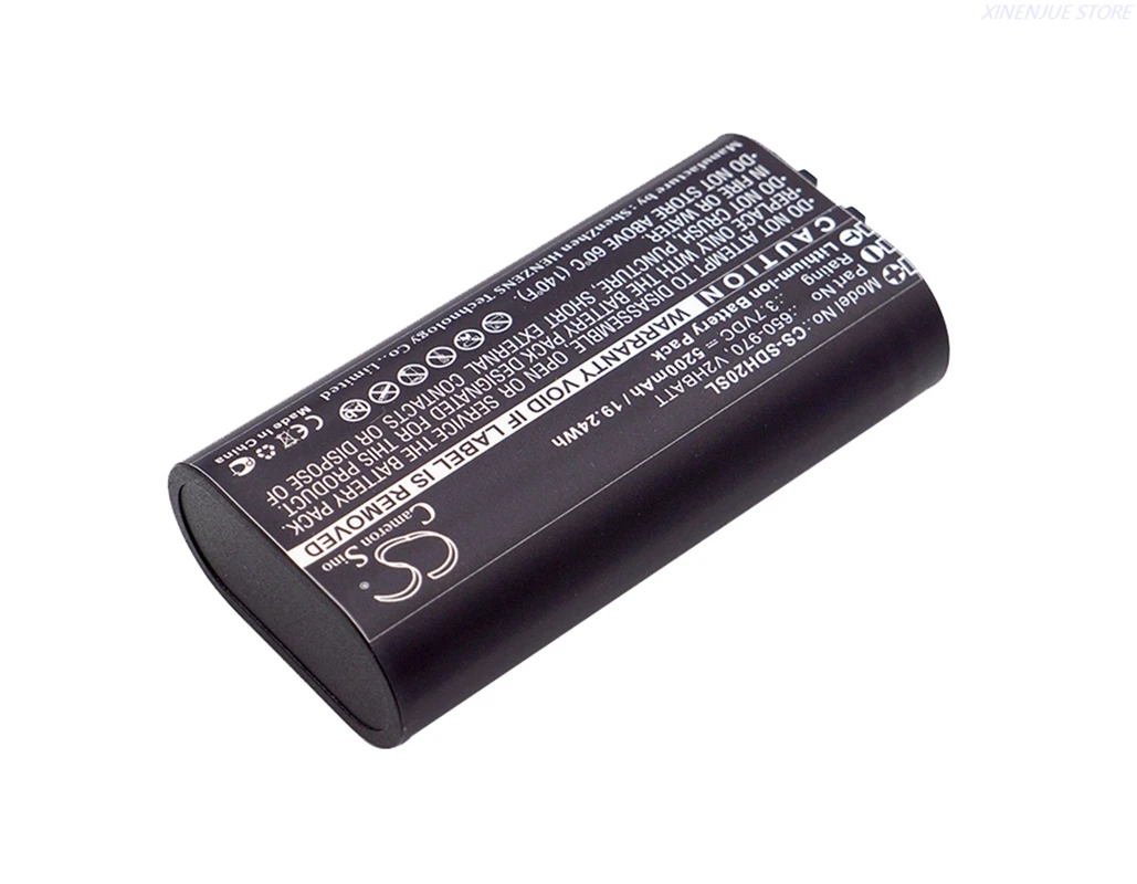 Батерия за кучешки яка, 3,7 В/5200 mah/6400 mah 650-970, V2HBATT за преносим GPS SportDog TEK 2.0 Изображение 2