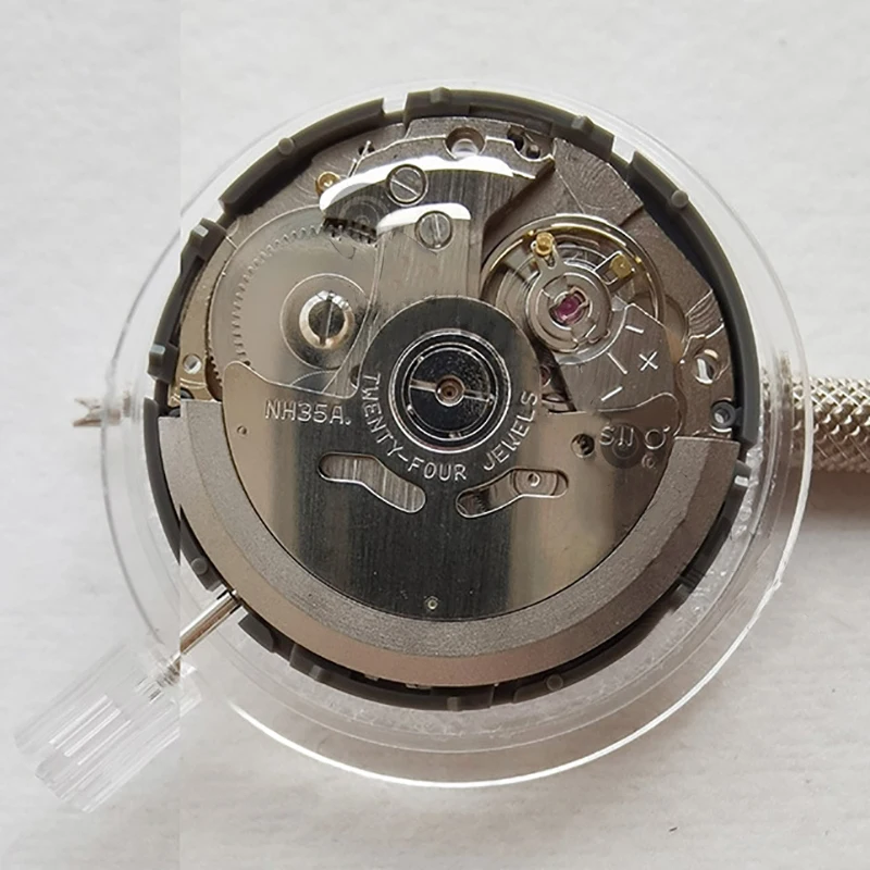 Точност ръководят механичен автоматичен механизъм за часовник с дата в 3 ' За NH35 Черен с часовников механизъм Инструменти Аксесоари Изображение 2