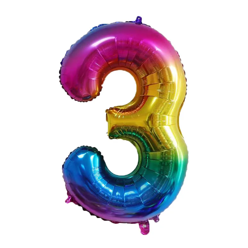 Гигантски 40-инчовите балони от фолио с розови номер, гелиевые топки с голяма цифра, Сватбена украса, Аксесоари за Парти по случай рожден Ден, Детски душ Изображение 3