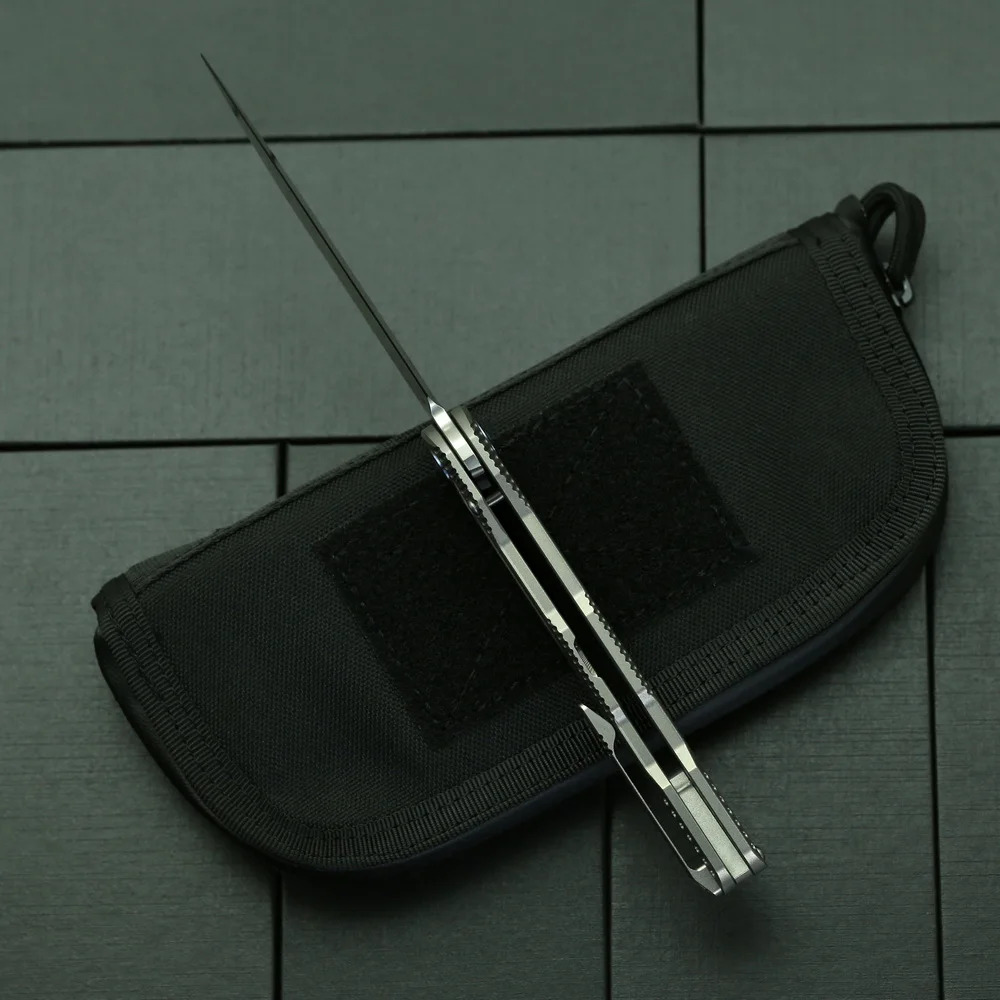 Сгъваем Нож CHjourney Оригинален нож M390, титановая дръжка, Кухненски инструмент за оцеляване на открито, за Ловни, джобни инструменти EDC Изображение 3