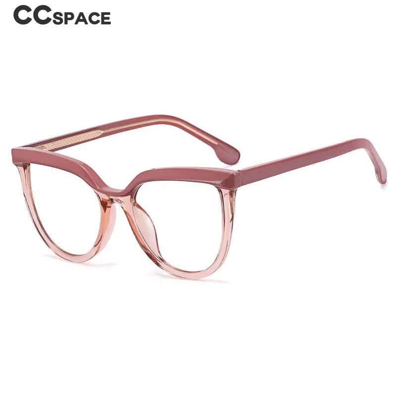 54724 Нов стил, модни ярки дамски рамки за оптични очила с анти-синя светлина, пружинни панти, карамел цвят, компютърни очила Tr90 Изображение 4